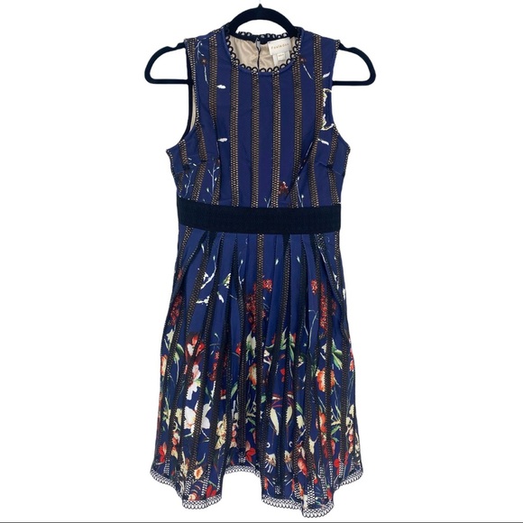 foxiedox Dress Womens Extra Extra Small Petite Blue Bryonia Mini Sleeveless - Picture 2 of 15